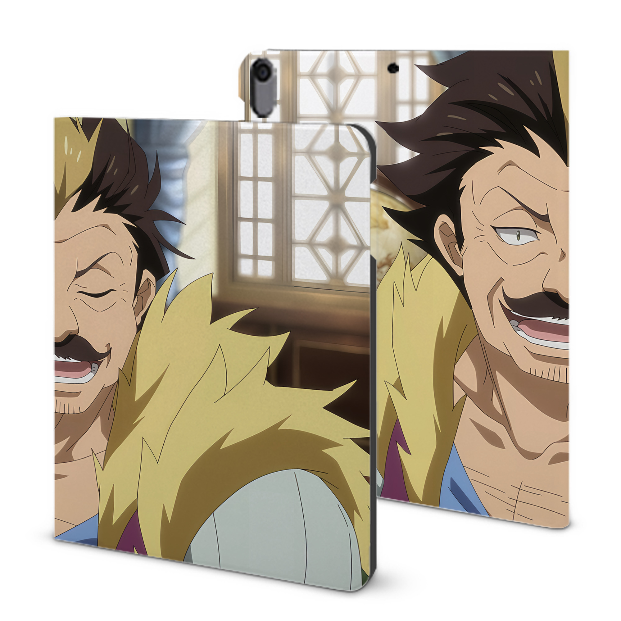 （画像用） 転スラ Regarding Reincarnated to Slime IPad ケース ブック型 PUレザー TPU 耐衝撃 軽量 薄型 ペン収納なし 全面保護 IPad 各モデル対応